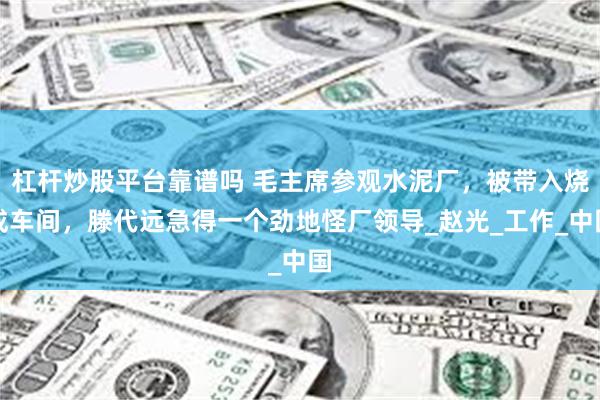 杠杆炒股平台靠谱吗 毛主席参观水泥厂，被带入烧成车间，滕代远急得一个劲地怪厂领导_赵光_工作_中国